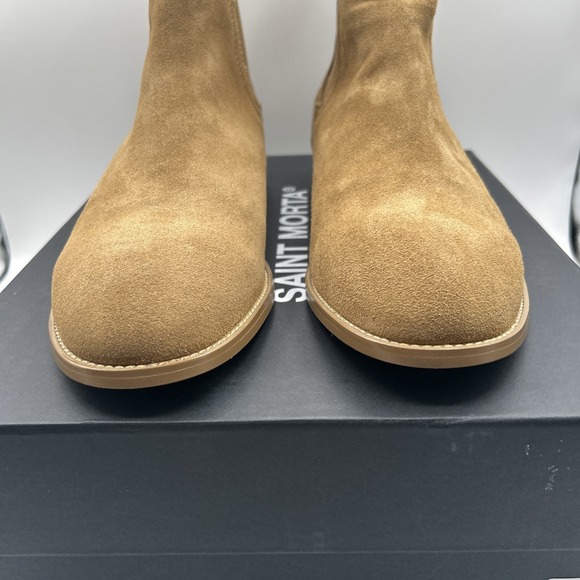 NEW Saint Morta Nomad Chelsea Boot,Tan Suede Leather,Leather Sole,Men's SZ:10M - Picture 3 of 15